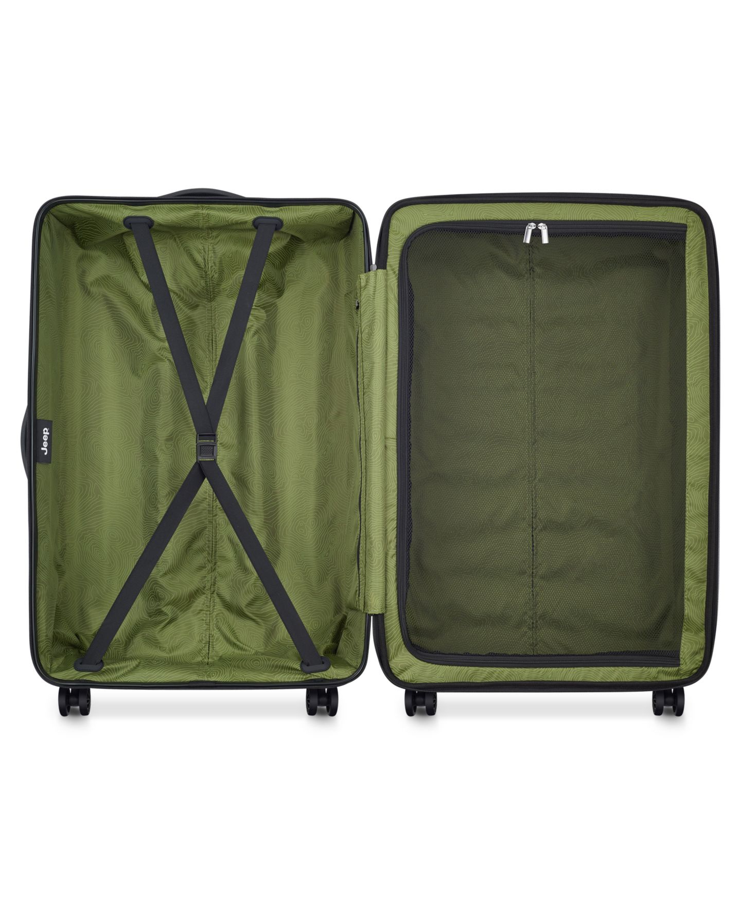 Сумка Jeep JH004C 28" Expandable 4-Double Wheels Upright Spinner, цвет: Avocado — фото 7