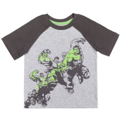 Toddler Boys Marvel Spider-Man Black Panther Iron Man Hulk Captain America 2 Pack Graphic T-Shirts to