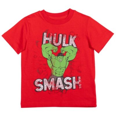 Toddler Boys Marvel Spider-Man Black Panther Iron Man Hulk Captain America 2 Pack Graphic T-Shirts to