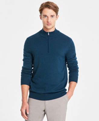 Alfani - Men's Long-Sleeve Half-Zip Performance Sweater