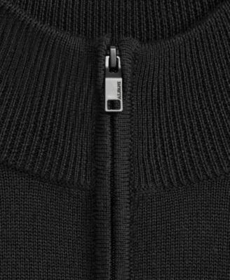 Men's Long-Sleeve Half-Zip Merino Sweater, Created for Macy's