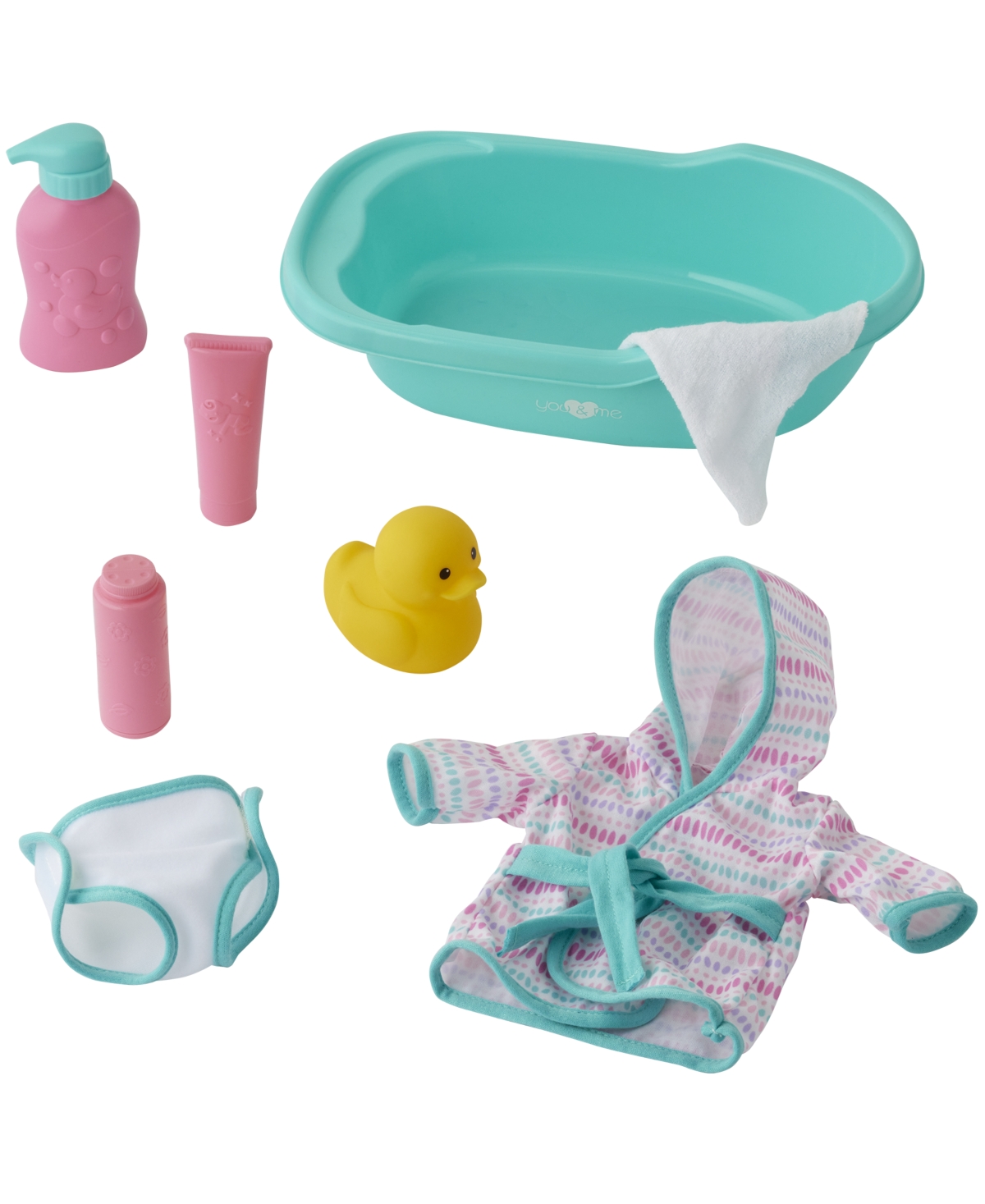 You And Me Bath Time Baby 12" Doll, Created For You By Toys R Us In Multi