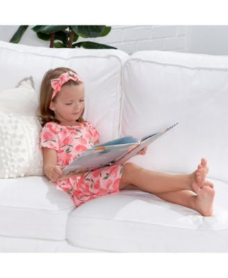 Baby Girls Midnight Floral Short Sleeve Twirl Dress