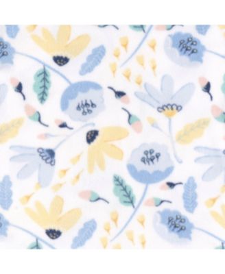 Baby Girls Footless Fleece Pajamas, 3-Pack