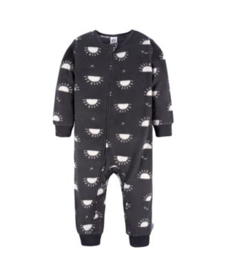 Baby Girls Footless Fleece Pajamas, 3-Pack