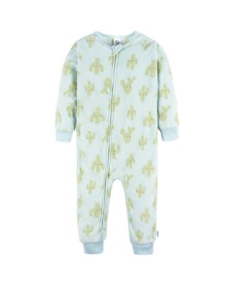 Baby Girls Footless Fleece Pajamas, 3-Pack