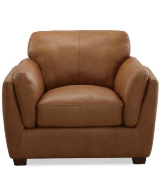 CLOSEOUT! Korder Leather Chair, Created for Macy's