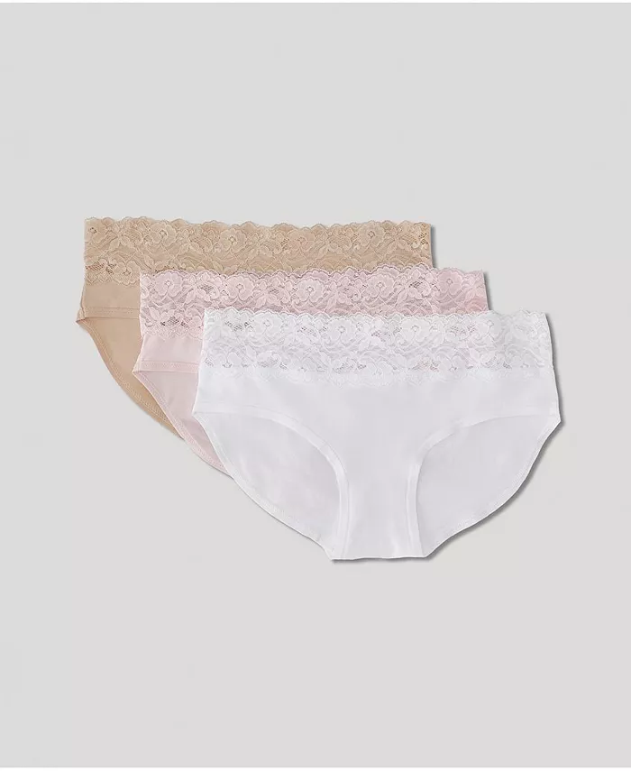 Women's Lace Waist Brief 3-Pack - thumbnail 6