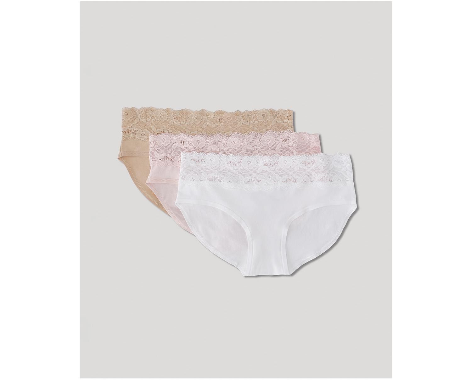 Women's Lace Waist Brief 3-Pack