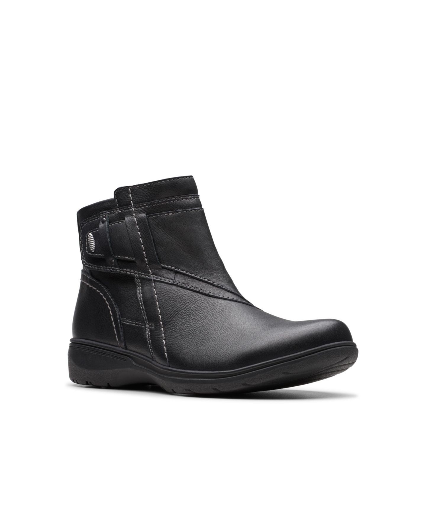 Женские ботинки Clarks Collection Carleigh Style, цвет: Чёрный кожаный — фото 1