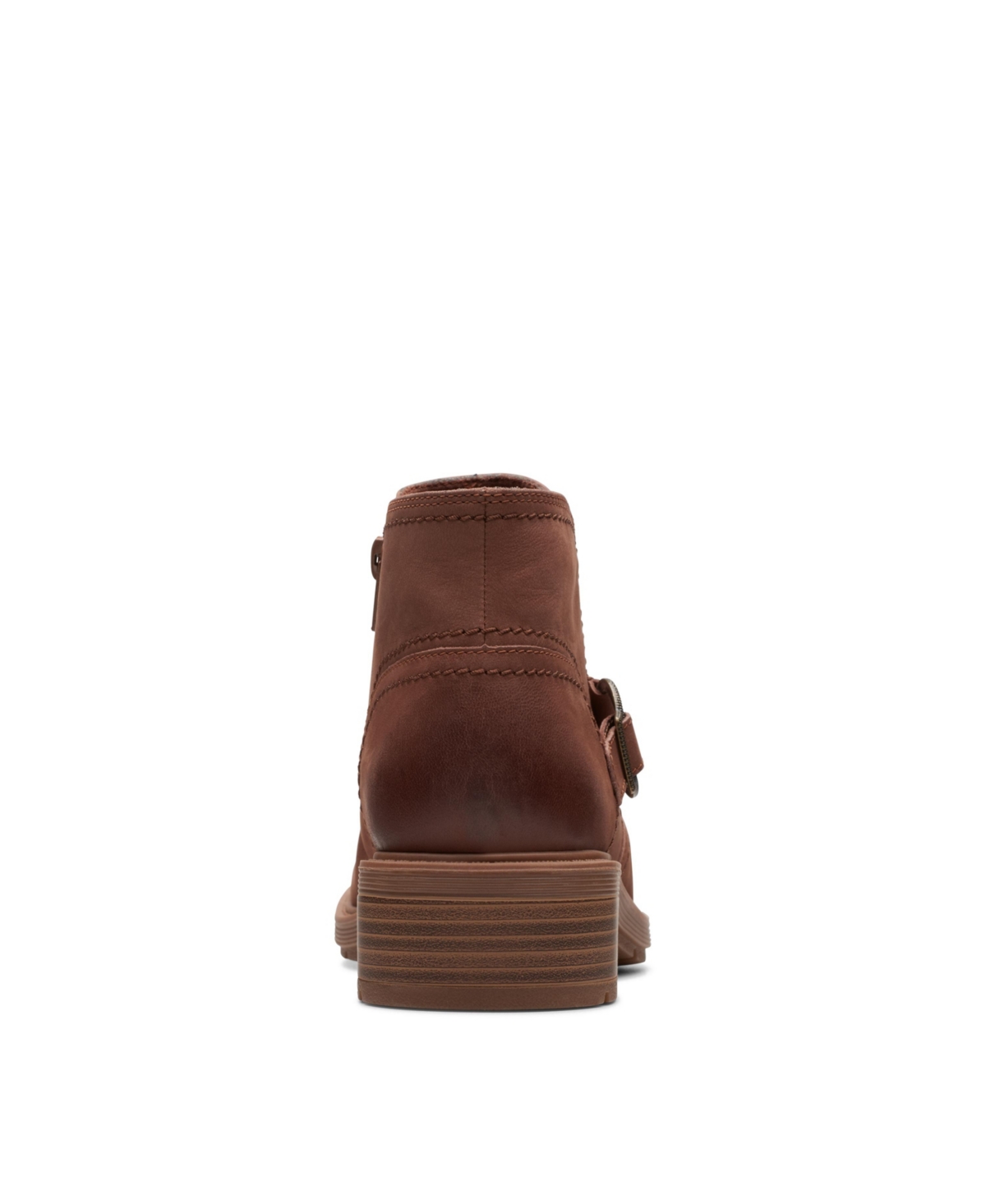 Clarks Women's Hearth Dove Lug Sole Ruched Booties In Tan Nubuck