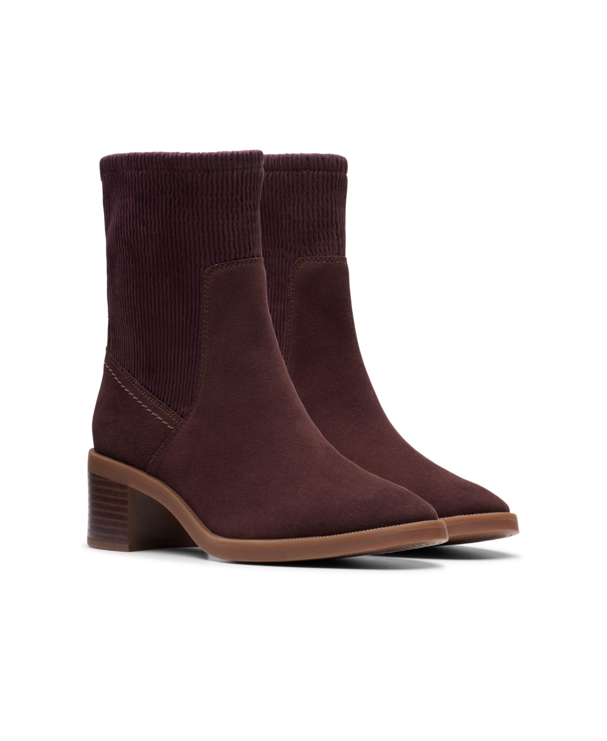 Clarks Women's Collection Lileigh Holly Boots In Dark Brown Suede