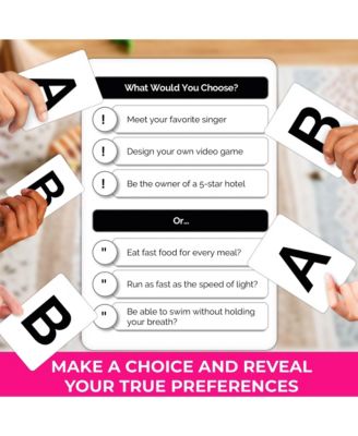 What Would You Choose - Family Card Game for Kids Ages 6-8