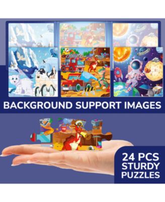 20/24/36 Pcs Travel Magnetic Puzzles for Toddlers 3-5