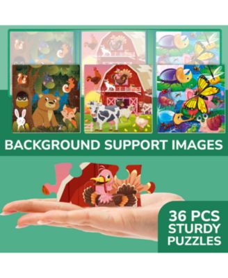 20/24/36 Pcs Travel Magnetic Puzzles for Toddlers 3-5