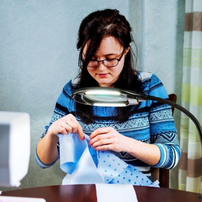 Lightview Pro 1.75X Magnifying LED Floor Lamp with Adjustable Gooseneck Head (3 Diopter)