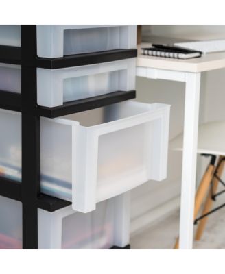 6-Drawer Storage Cart with Organizer Top