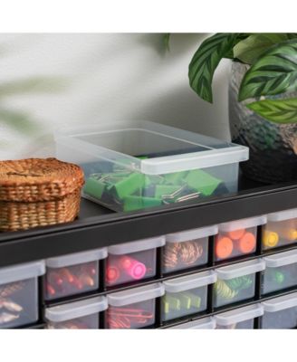 2 Pack 26 Drawer Parts Cabinet Teacher Toolbox Organizer for Classroom, Screw, Hardware Storage Organizer, Small Parts, Black