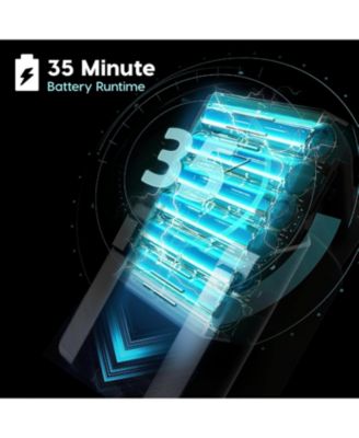 USA Power Brush Cordless Stick Vacuum for Low-profile Carpet Rugs and Hard Floors, 4-in-1 Attachments, 9000Pa Suction LED Indicator, 60K RPM 35 Min Runtime Battery, Pet Hair Cleaner