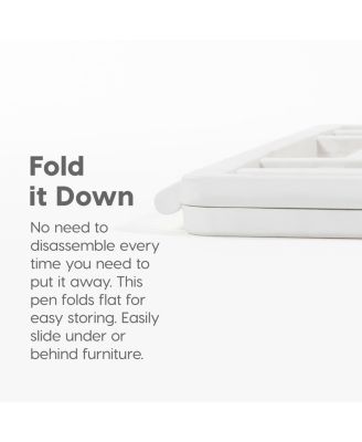 USA 24" Exercise 10-Panel Pet Playpen with Door, Small Medium Dogs, Keep Pets Secure, Easy Assembly & Storing, Fold It Down, Customizable, Black