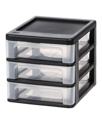 4 Pack Small 3-Drawer Desktop Organizer
