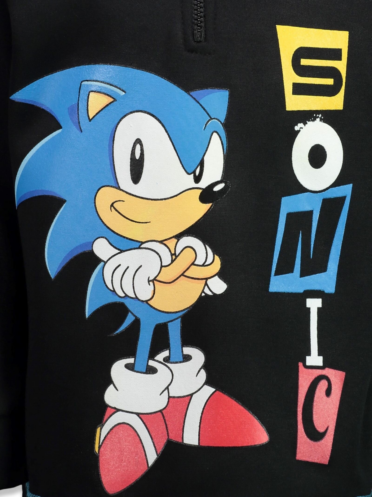 Sega Toddler Boys Sonic the Hedgehog Fleece Half Zip Hoodie to