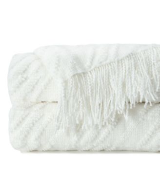 Premium Acrylic Knit Throw with Tassels, 50" x 65"