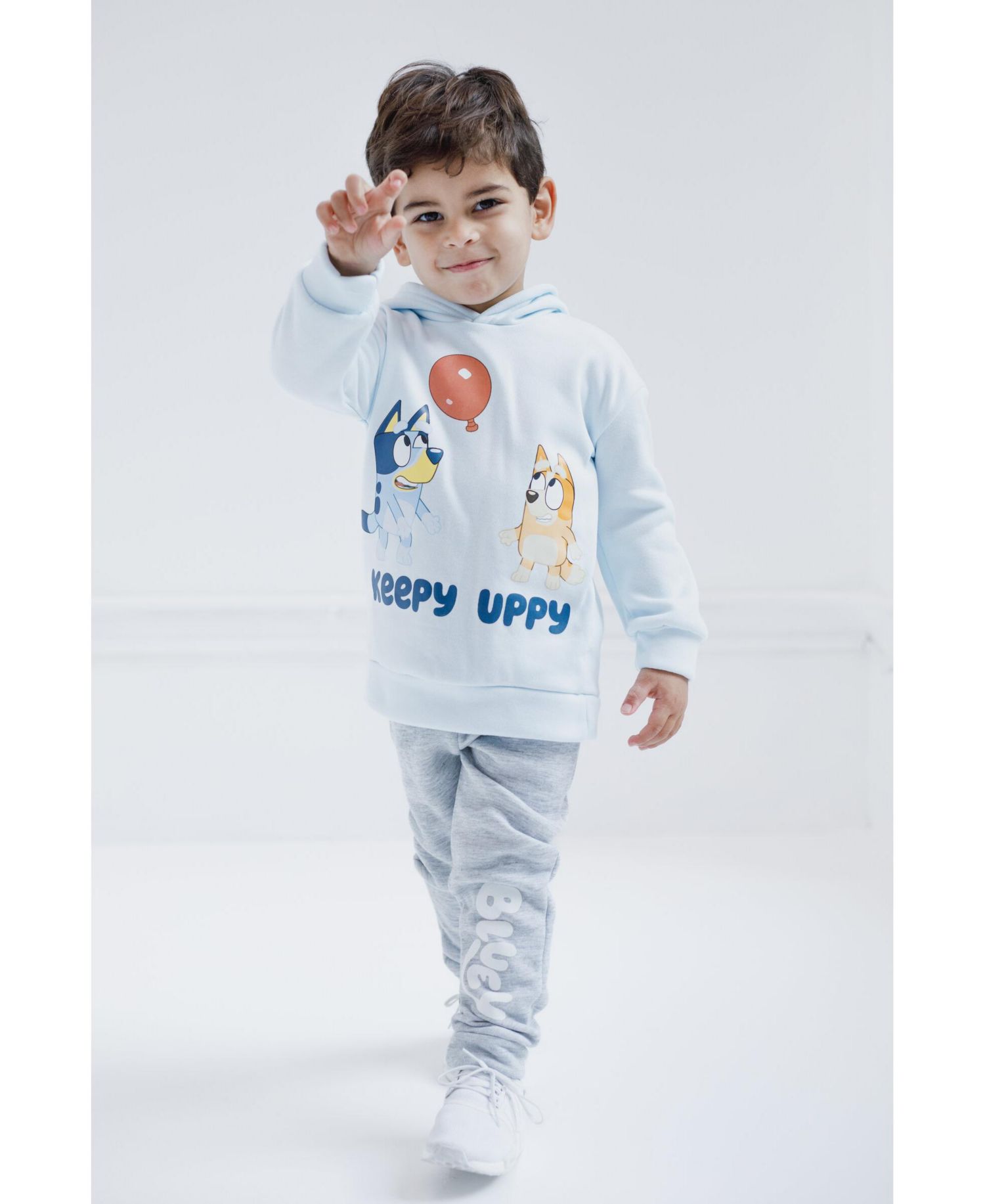 Little Boys Fleece Pullover Hoodie and Pants Outfit Set