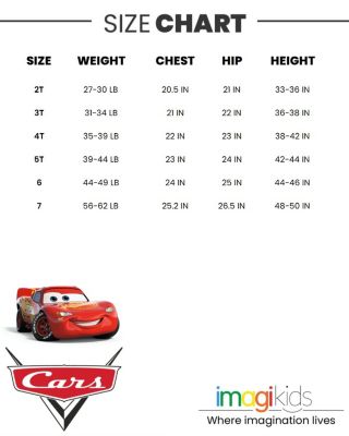 Big Boys Pixar Lightning McQueen Zip Up Winter Coat Puffer Jacket