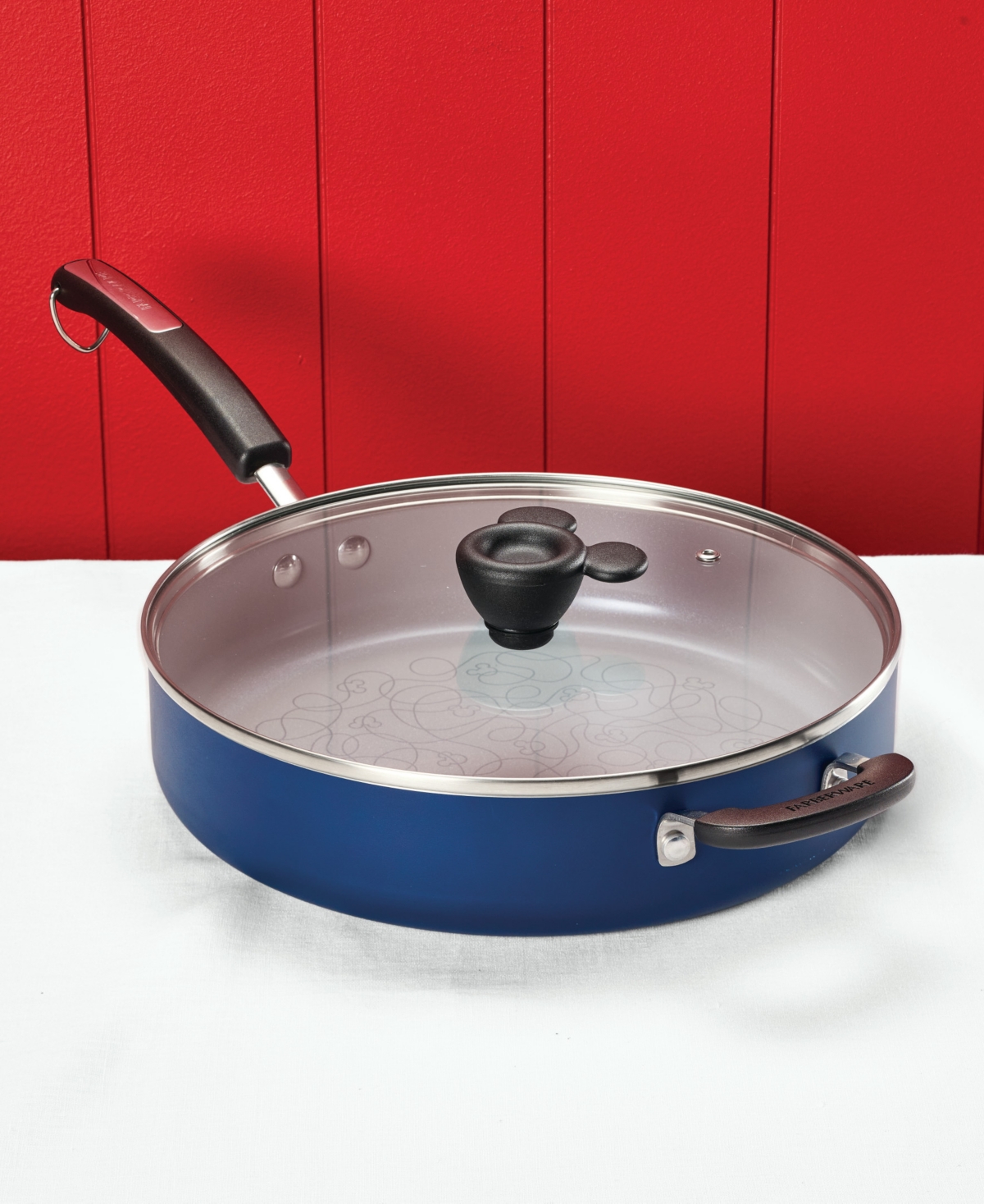 Farberware Disney 4.5-quart Ceramic Nonstick Saute Pan With Lid In Blue
