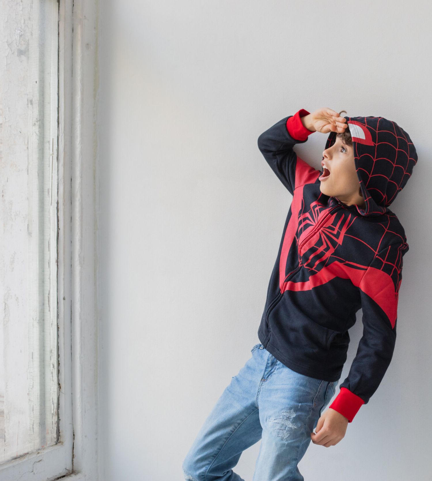 Spider-Man Boys (6-20) Fleece Zip Up Hoodie