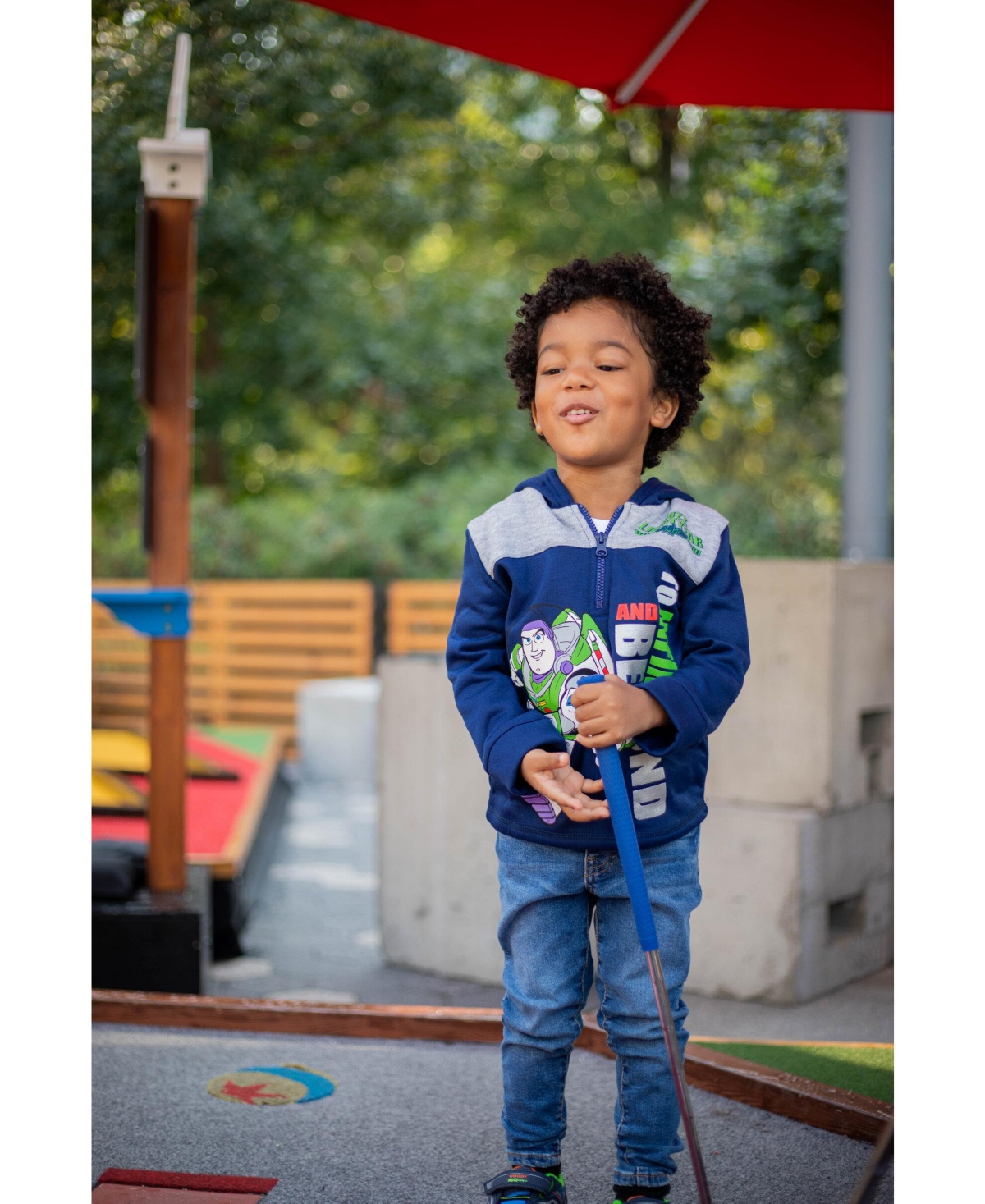 Disney Toddler Boys Fleece Half Zip Hoodie to (12 Months - 18-20)