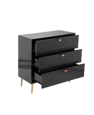 32"Tall 3-Drawer Storage Cabinet Dresser Chest