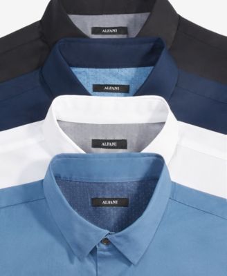 Men's Modern Classic-Fit Stretch Solid Button-Down Shirt, Created for Macy's 