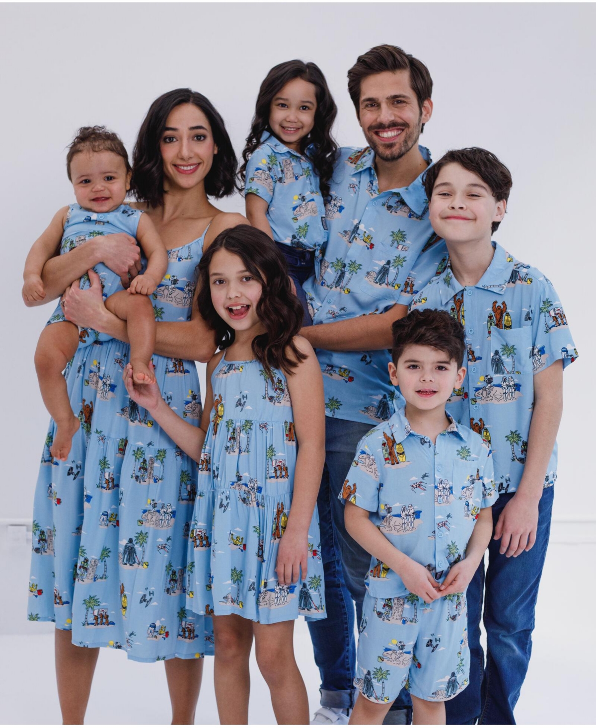 Starwars Little Girls Star Wars Cami Matching Family Dress to (2T - 14-16) - knee length dress