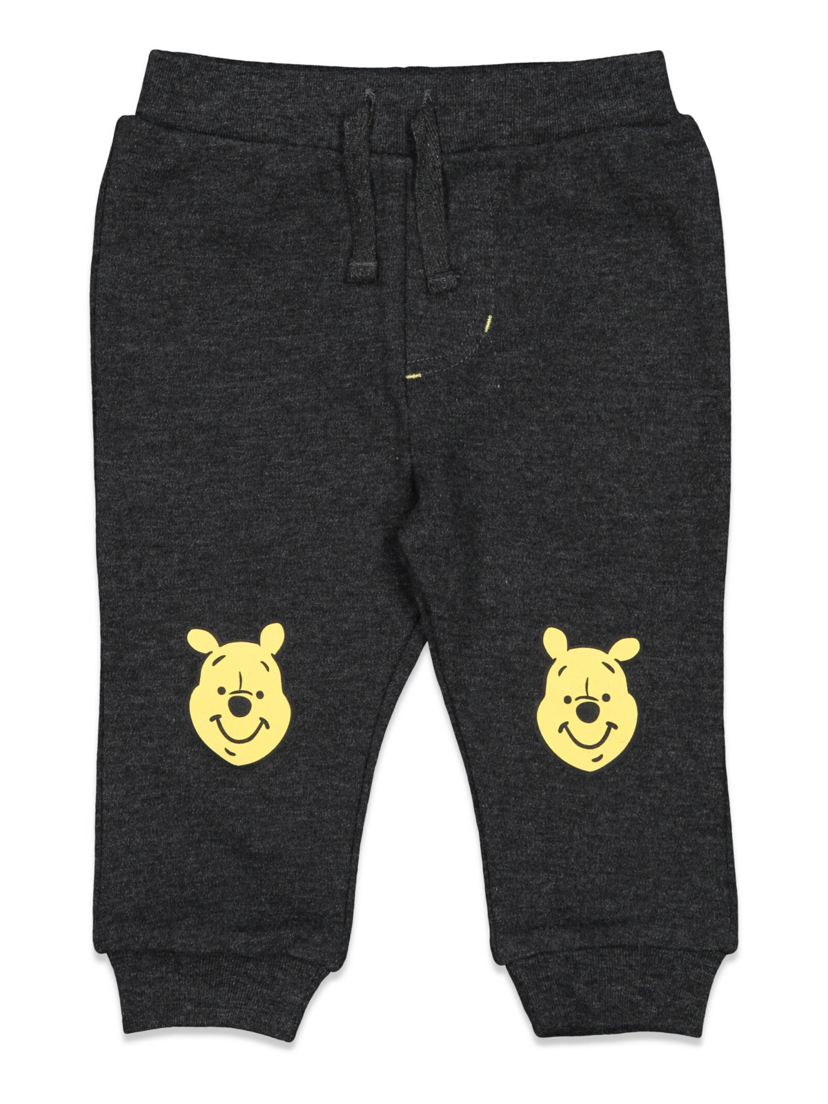 Disney Toddler Boys Classics Winnie the Pooh Tigger Eeyore Piglet Dumbo Patch Thumper Bambi 3 Pack Pants Newborn to -yellow/white