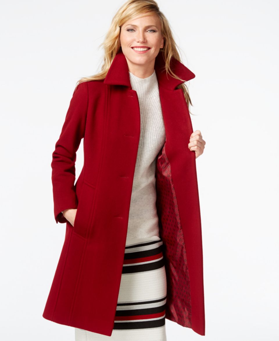 Anne Klein Petite Wool Cashmere Walker Coat   Coats   Women