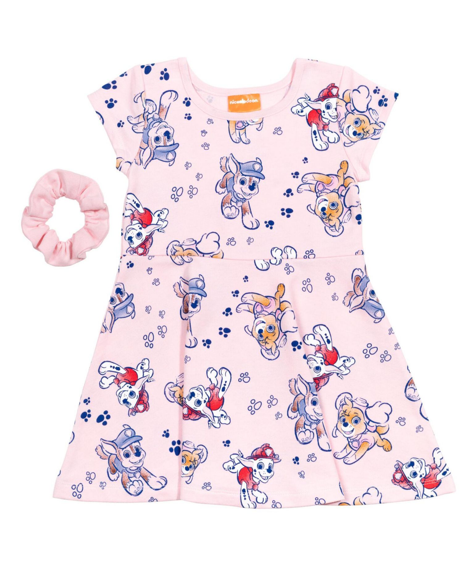 Toddler Girls Skater Dress and Scrunchie