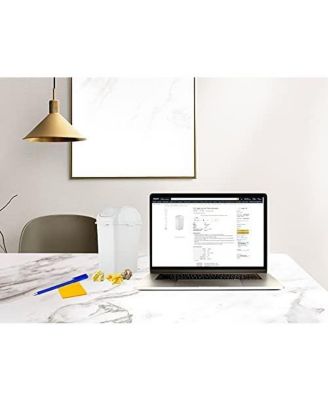 Mini 1.25 Gallon Plastic Trash can with Swing Top Lid