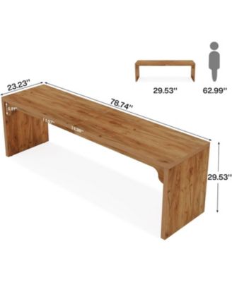 78.7 Inches Long Computer Desk, Wooden Extra Long Writing Desk Double Desk Workstation, 2 Person Desk for Home Office