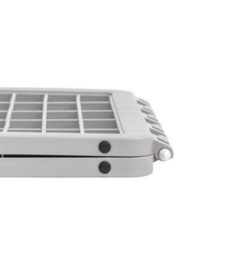 24-inch Exercise 4-Panel Pet Playpen with Door, Silver