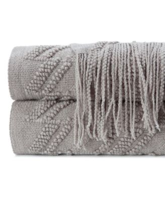 Premium Acrylic Knit Throw with Tassels, 50" x 65"