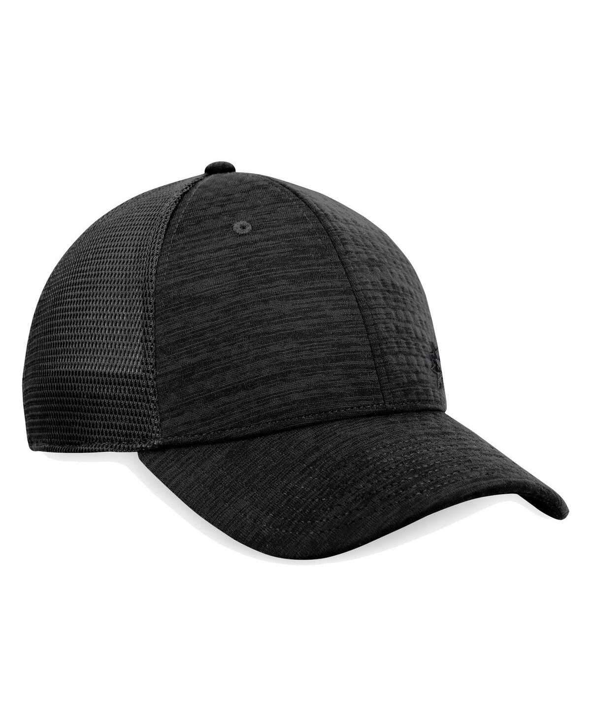 Fanatics Men'sSan Jose Sharks Authentic Pro Road Flex Hat - Black