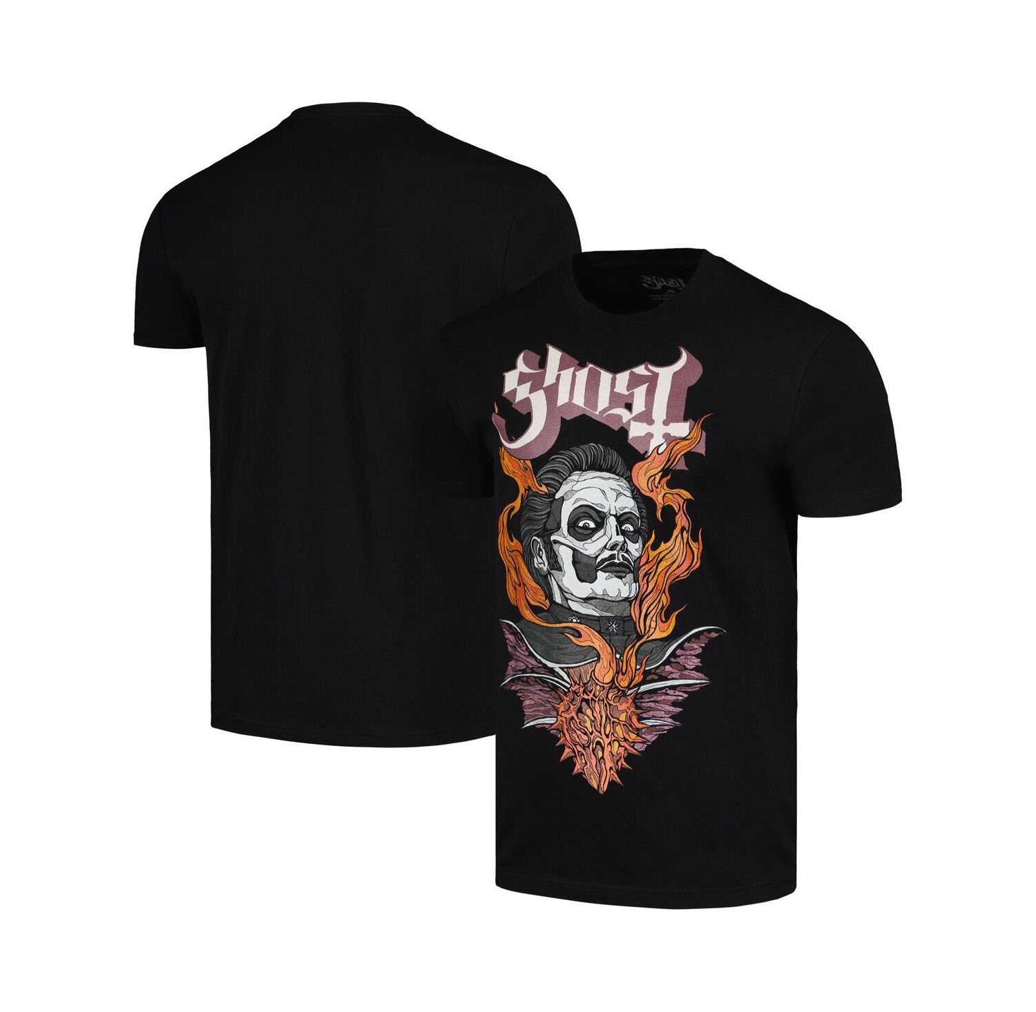 Men's Black Ghost Heart Hypnosis T-Shirt
