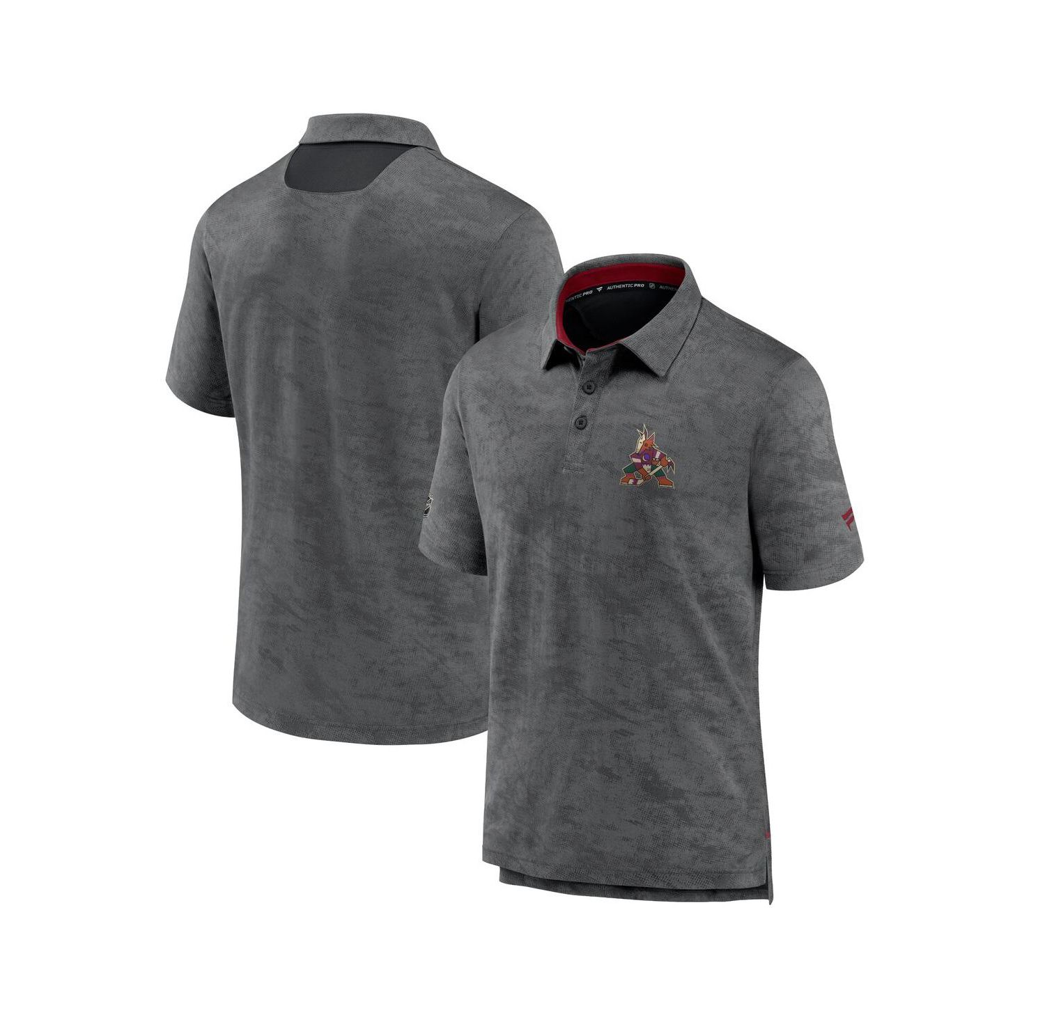 Men's Black Arizona Coyotes Authentic Pro Rink Polo
