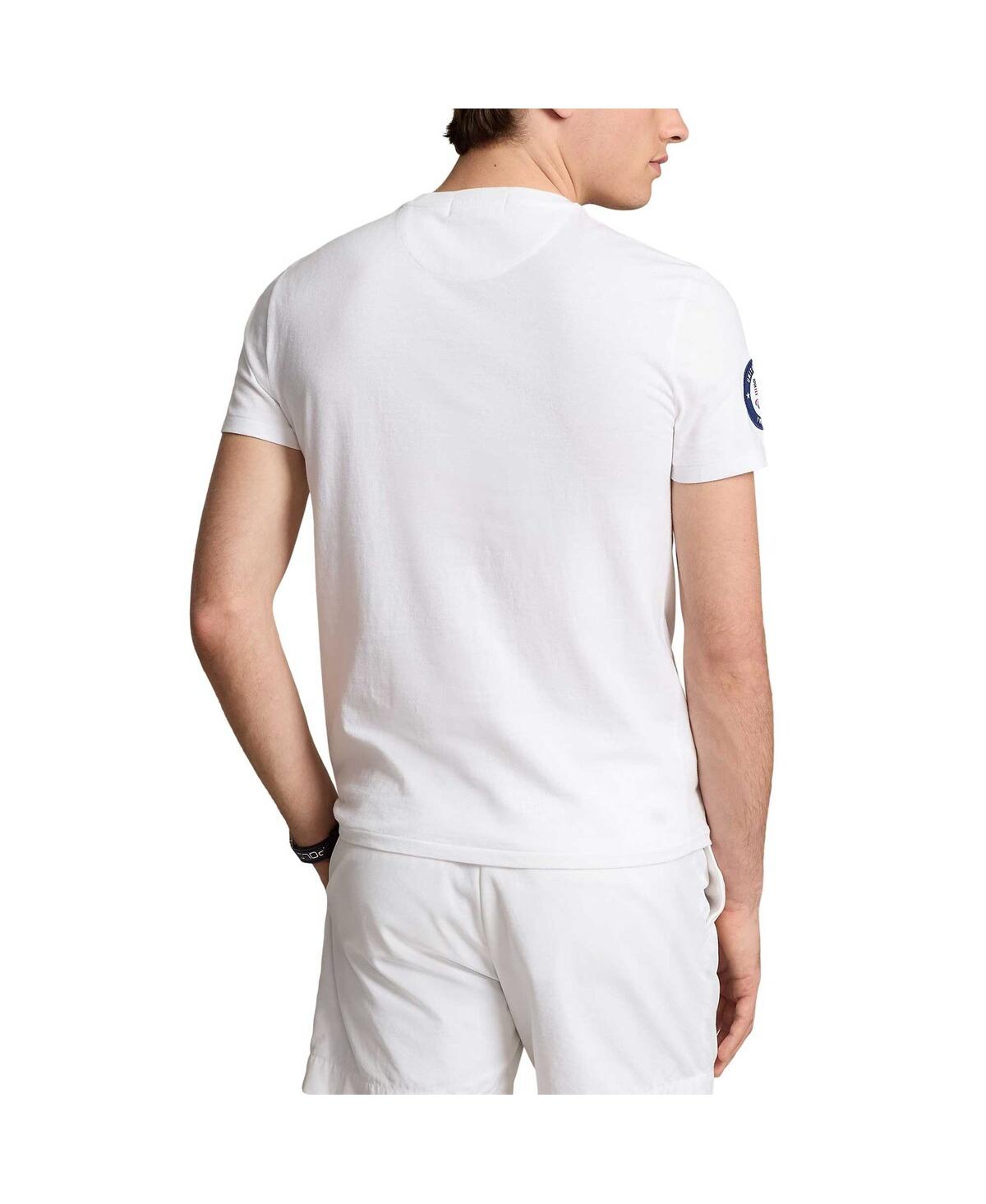 Polo Ralph Lauren Men'sTeam Usa Paris 2024 Summer Paralympics Villagewear Bear T-Shirt - White