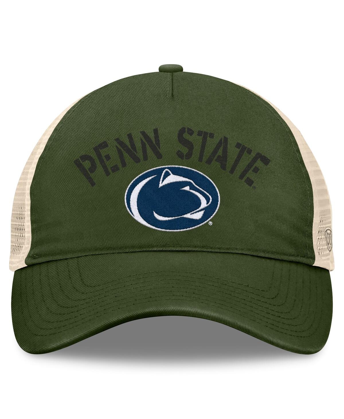 Top of the World Men'sPenn State Nittany Lions Oht Military Appreciation Glory Trucker Adjustable Hat - Hunter Green