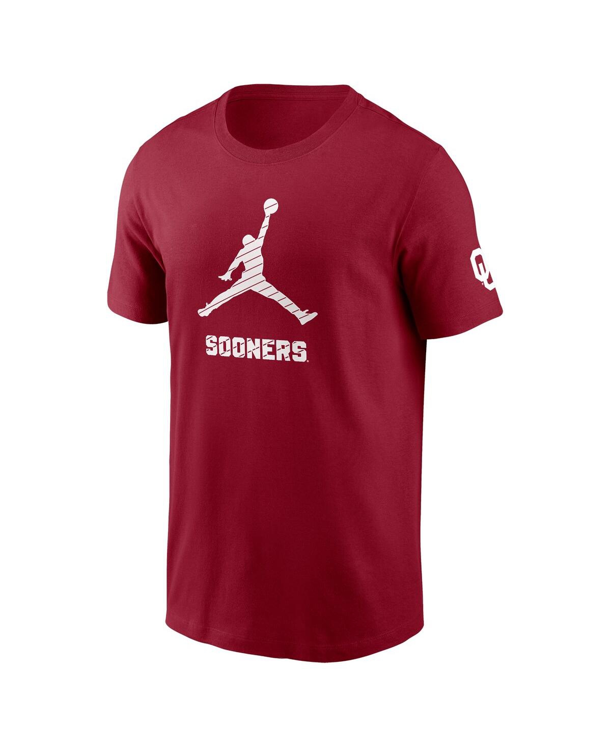 Jordan Men'sOklahoma Sooners Campus Mascot T-Shirt - Crimson