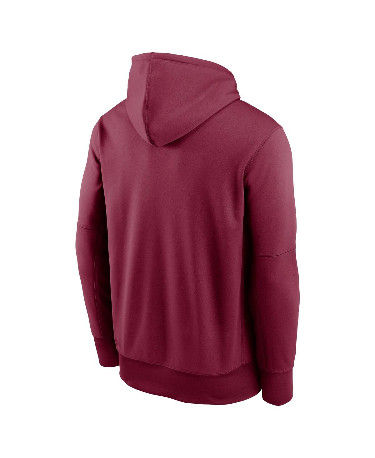 Nike Men's Garnet Florida State Seminoles Football Icon Performance Fleece Pullover Hoodie In Garnet