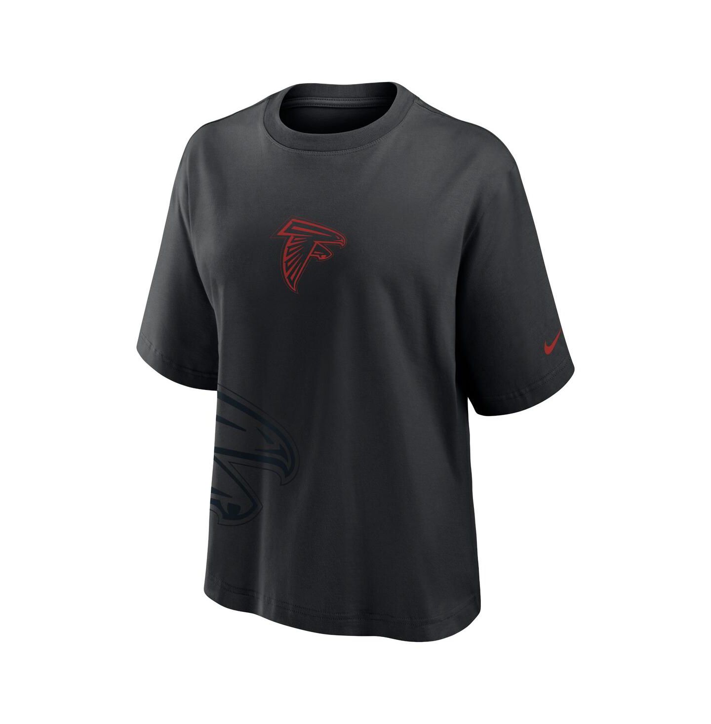 Женская футболка Nike Black Atlanta Falcons Boxy — фото 3